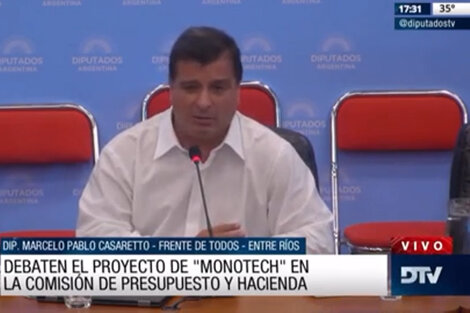Dictamen favorable para el proyecto de monotech